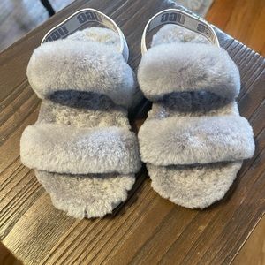 UGG OH YEAH fur slides